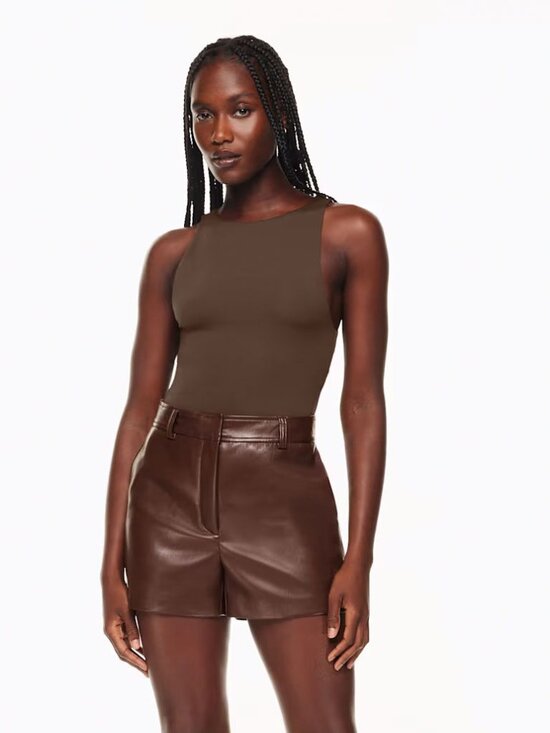 Aritzia Tops - Aritzia Babaton Contour '90s Bodysuit Chocolate Brown Size Small
